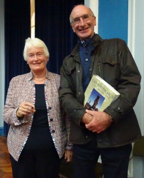 Dr Margaret Mountford and Clive Openshaw winning the raffle